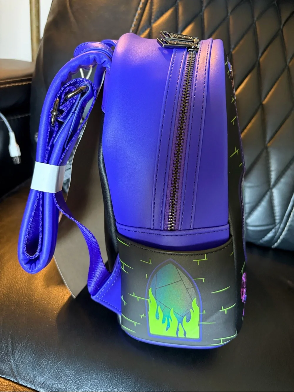 Loungefly Disney Villains Lenticular Mini Backpack Glow Maleficent Evil Queen